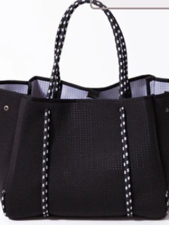 PopUps Handbags - Pop Ups Brand Everyday Tote Basic Black Perforated Neoprene Tote NWOT